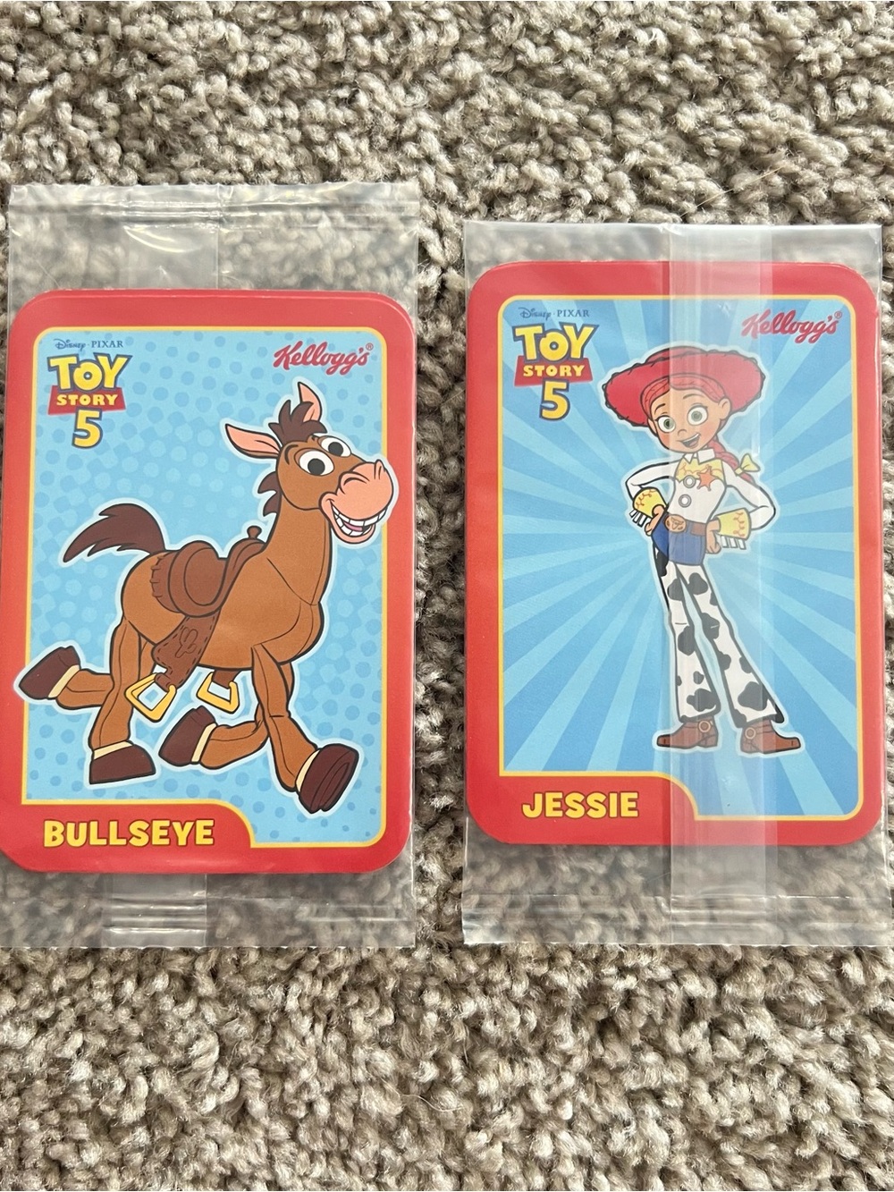 Toy Story 5 Kelloggs Collectible Cards - Jessie & Bullseye